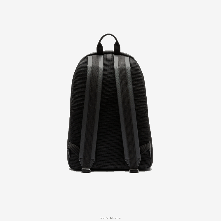 hombres Lacoste negro 000 mochila clásica de petit piqué N6XZ22031