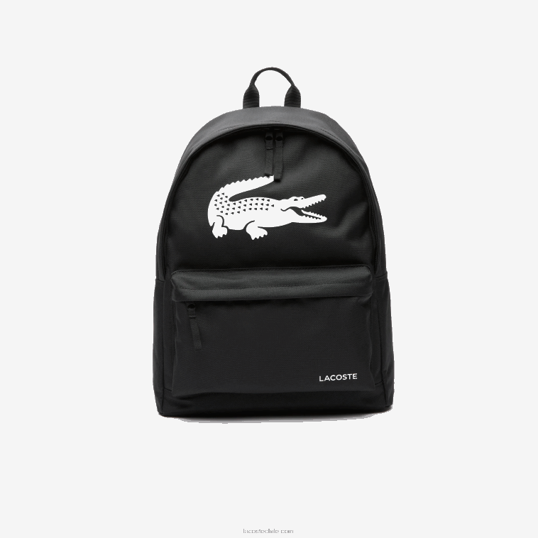 hombres Lacoste negro 000 mochila con bolsillo para laptop N6XZ22135 hombres Lacoste negro 000 mochila con bolsillo para laptop N6XZ22135