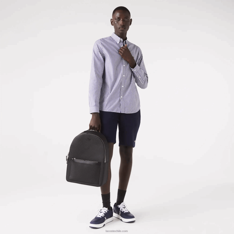 hombres Lacoste negro 000 mochila de cuero cosido mate chantaco N6XZ22022 hombres Lacoste negro 000 mochila de cuero cosido mate chantaco N6XZ22022