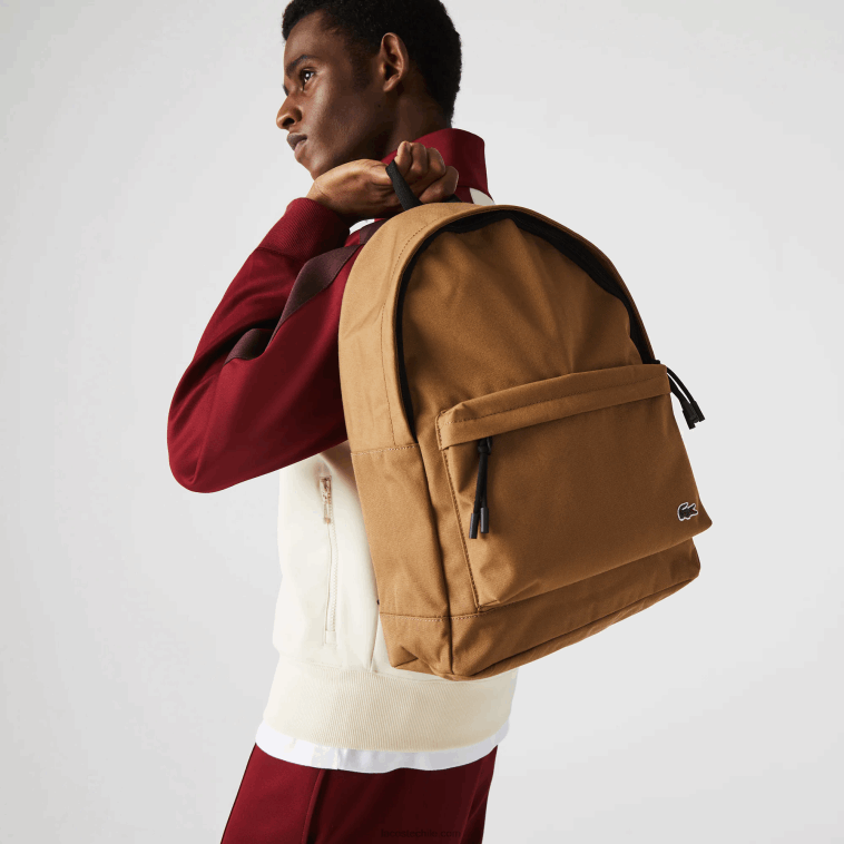 hombres Lacoste nutria d54 mochila de lona neocroc N6XZ22041