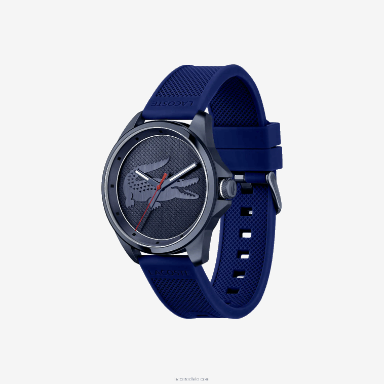 hombres Lacoste azul 000 reloj le croc 3 agujas silicona azul N6XZ22298