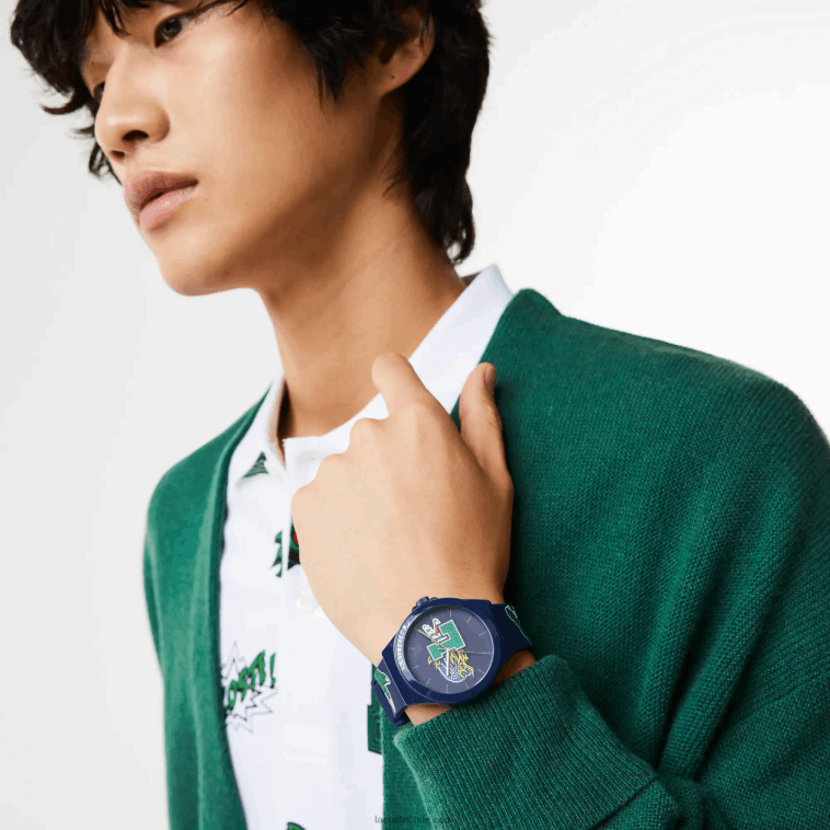 hombres Lacoste azul 000 reloj neocroc correa silicona azul N6XZ22207 hombres Lacoste azul 000 reloj neocroc correa silicona azul N6XZ22207