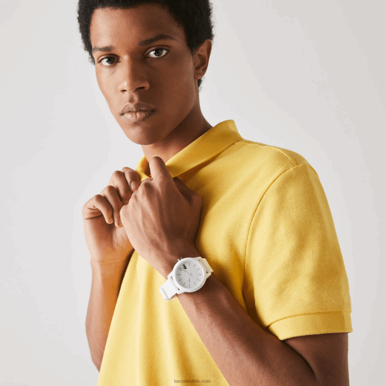 hombres Lacoste blanco 000 Reloj l.12.12 con correa de silicona blanca. N6XZ22333 hombres Lacoste blanco 000 Reloj l.12.12 con correa de silicona blanca. N6XZ22333