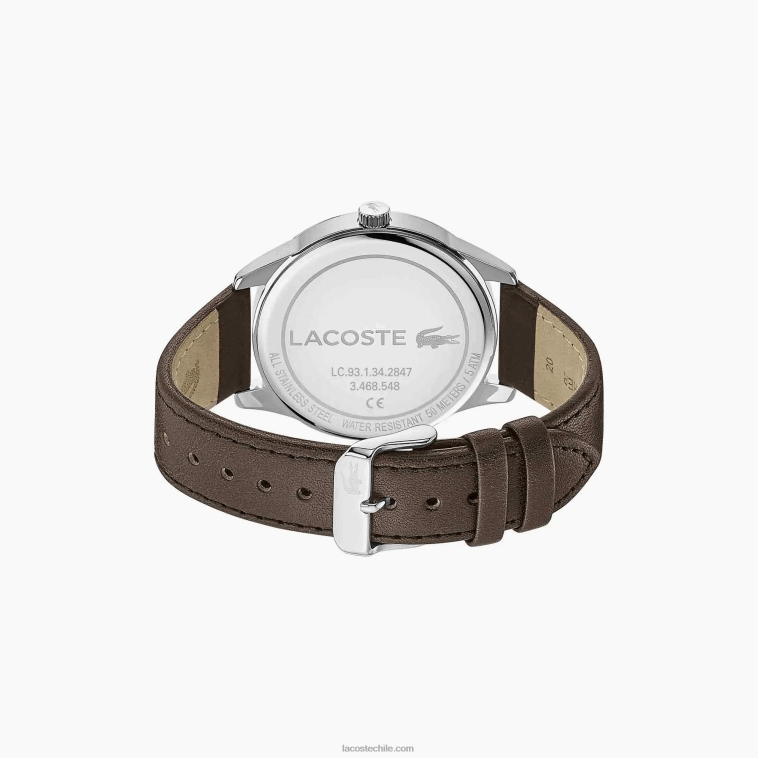 hombres Lacoste marrón 000 reloj viena 3 manecillas N6XZ22213