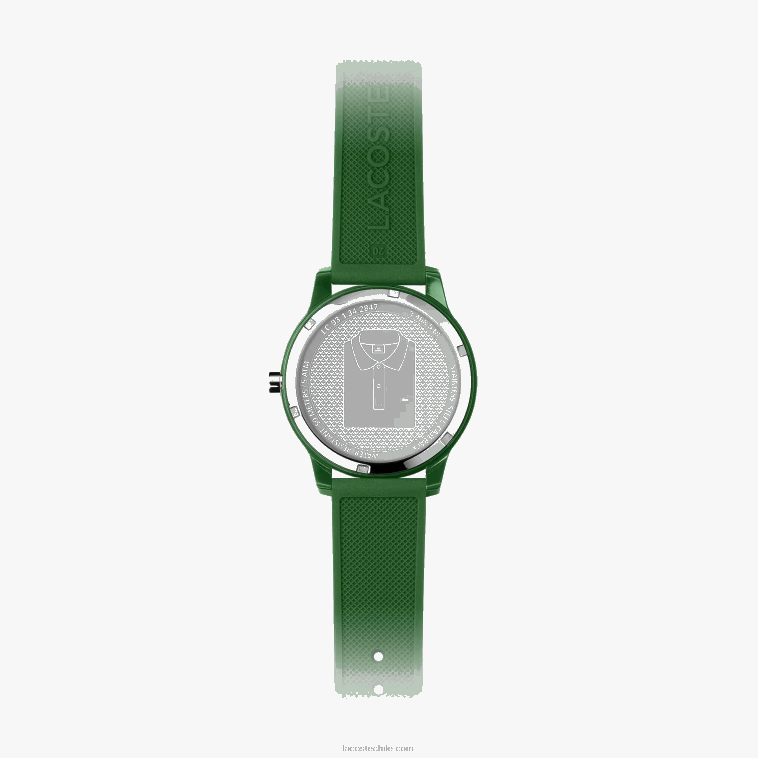 hombres Lacoste verde 000 correa de silicona verde reloj 12.12 N6XZ22256