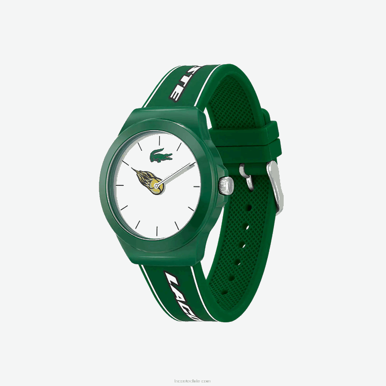 hombres Lacoste verde 000 reloj correa de silicona verde neocroc N6XZ22206