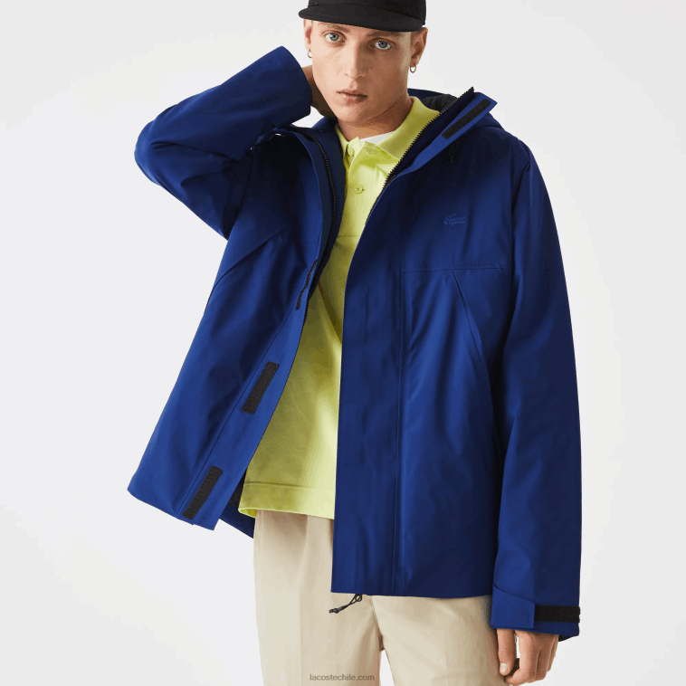 hombres Lacoste bdm azul parka acolchada resistente al agua N6XZ21308 hombres Lacoste bdm azul parka acolchada resistente al agua N6XZ21308