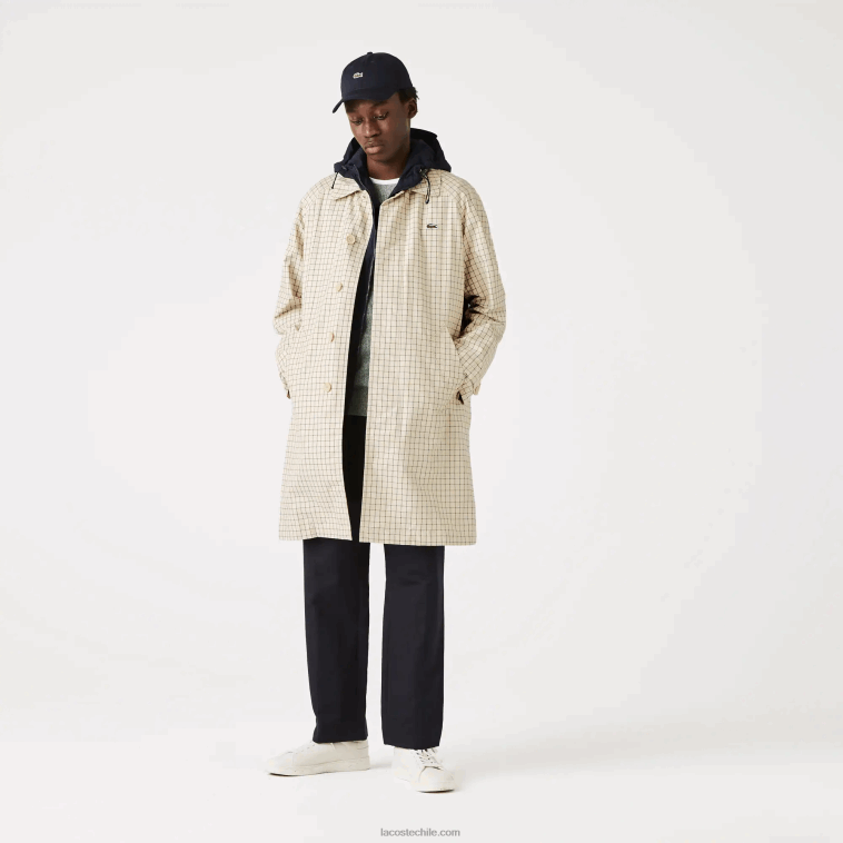 hombres Lacoste beige blanco a8m trinchera de cuadros 3 en 1 heritage N6XZ21290 hombres Lacoste beige blanco a8m trinchera de cuadros 3 en 1 heritage N6XZ21290