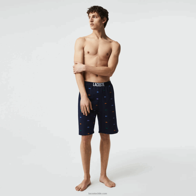 hombres Lacoste azul marino blanco qrn shorts de interior polar de algodón con estampado de cocodrilos N6XZ21499 hombres Lacoste azul marino blanco qrn shorts de interior polar de algodón con estampado de cocodrilos N6XZ21499