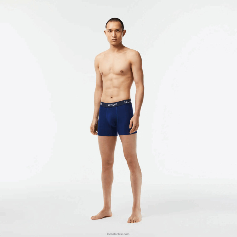hombres Lacoste azul marino f9f Pack de 5 bóxers con logo en la cintura N6XZ21398 hombres Lacoste azul marino f9f Pack de 5 bóxers con logo en la cintura N6XZ21398