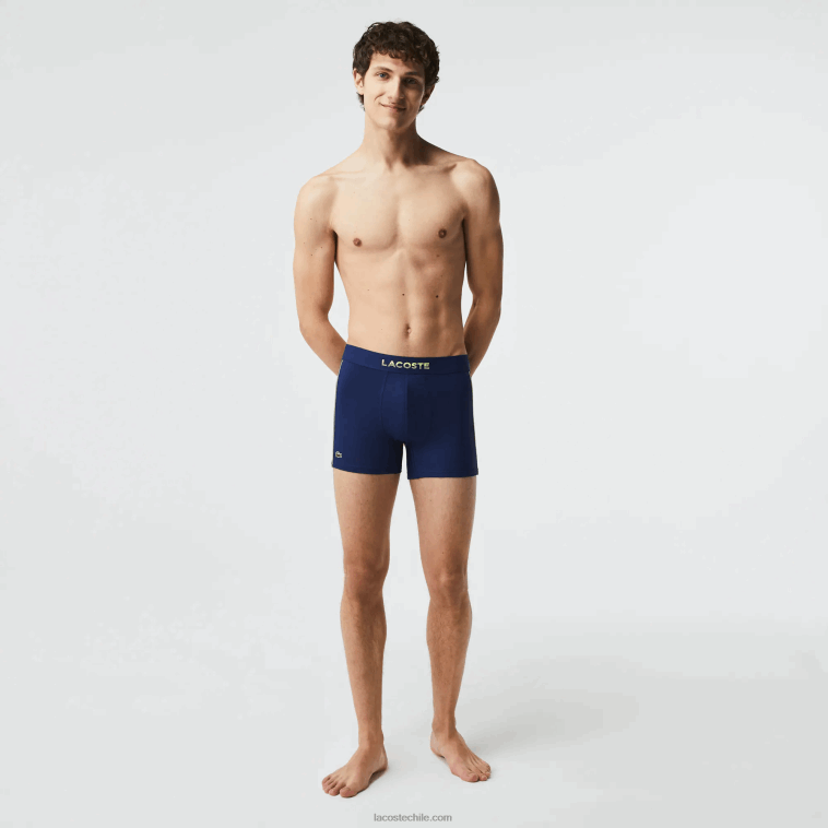 hombres Lacoste azul marino llamativo amarillo 39n baúl de malla técnica transpirable N6XZ21556 hombres Lacoste azul marino llamativo amarillo 39n baúl de malla técnica transpirable N6XZ21556