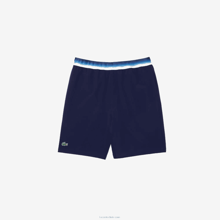 hombres Lacoste azul 78x shorts elásticos ligeros sport x novak djokovic N6XZ21532