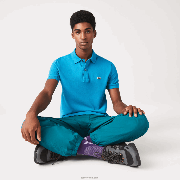 hombres Lacoste azul gh9 polo original l.12.12 slim fit N6XZ2837