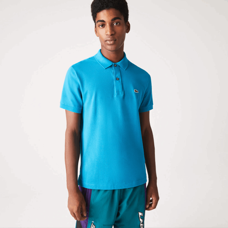 hombres Lacoste azul gh9 polo original l.12.12 slim fit N6XZ2837