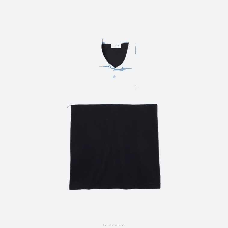 hombres Lacoste azul marino azul claro blanco tx4 Polo de piqué colorblock ligero y transpirable de corte regular N6XZ2867