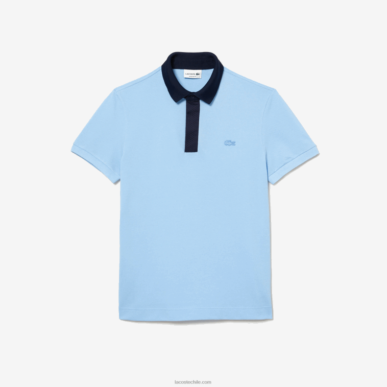 hombres Lacoste azul marino cm9 polo de piqué de algodón orgánico smart paris N6XZ2193
