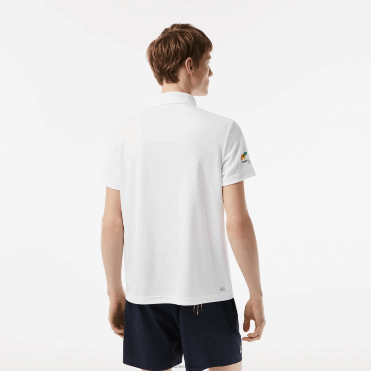 hombres Lacoste blanco 001 sport miami polo de piqué edición abierta N6XZ2205
