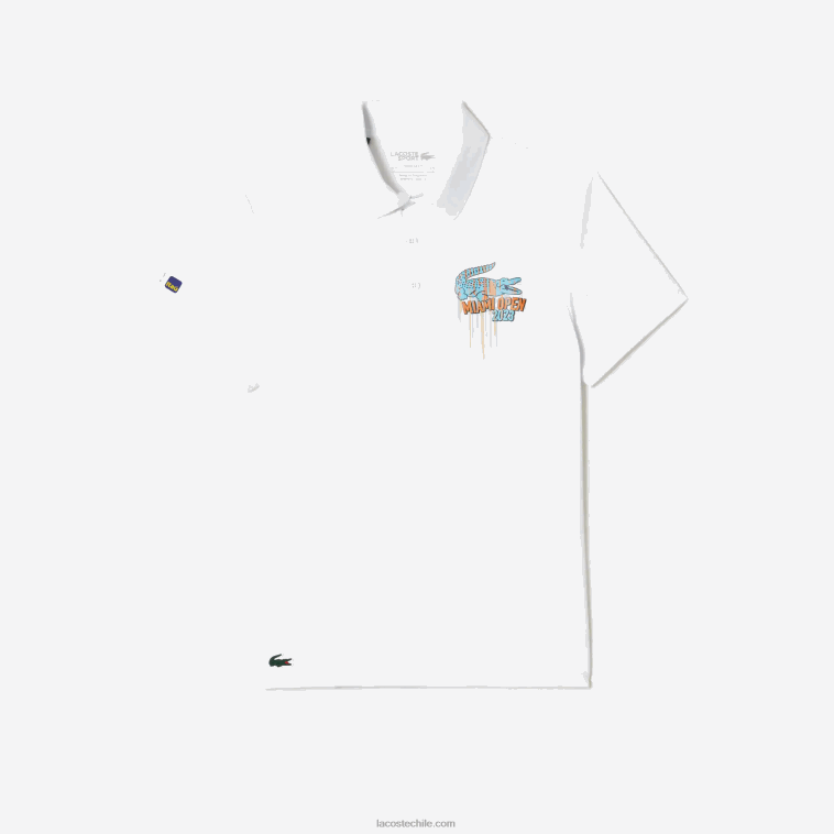 hombres Lacoste blanco 001 sport miami polo de piqué edición abierta N6XZ2205