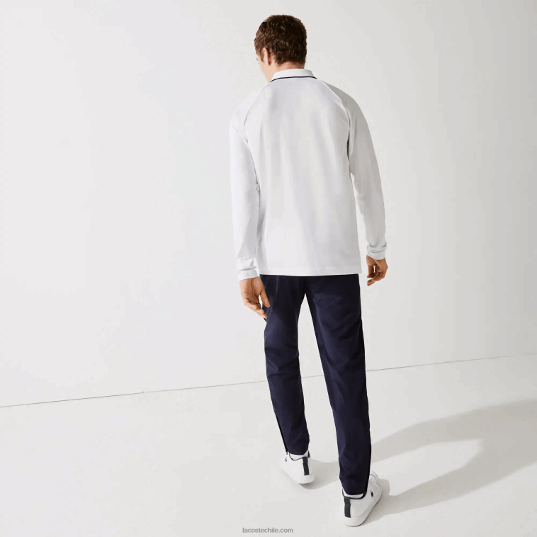 hombres Lacoste blanco azul marino 522 polo de golf deportivo transpirable N6XZ2847