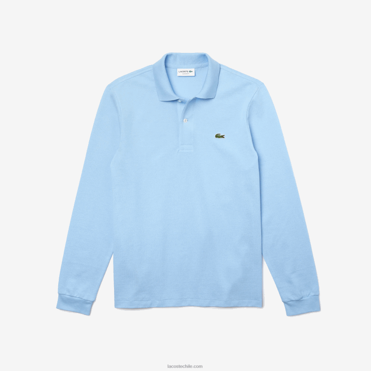 hombres Lacoste hbp azul polo de manga larga original l.12.12 N6XZ2643