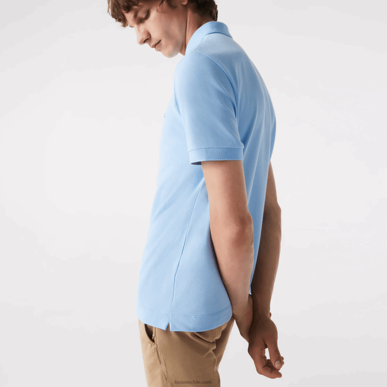 hombres Lacoste hbp azul polo de piqué de algodón elástico smart paris N6XZ2857