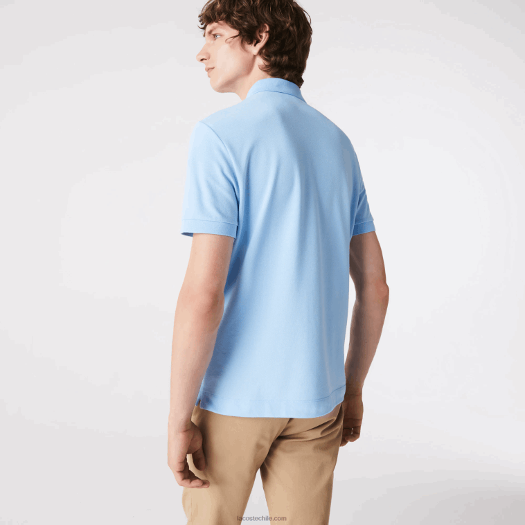 hombres Lacoste hbp azul polo de piqué de algodón elástico smart paris N6XZ2857