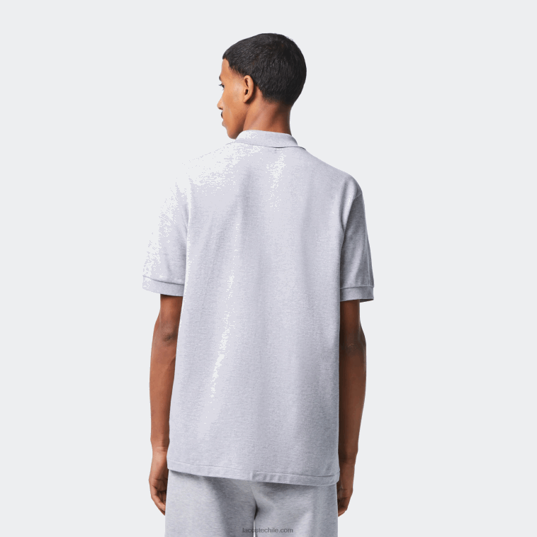 hombres Lacoste lomo gris cca polo jaspeado original l.12.12 N6XZ2127