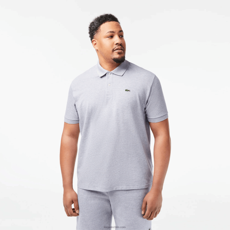 hombres Lacoste lomo gris cca polo jaspeado original l.12.12 N6XZ2127