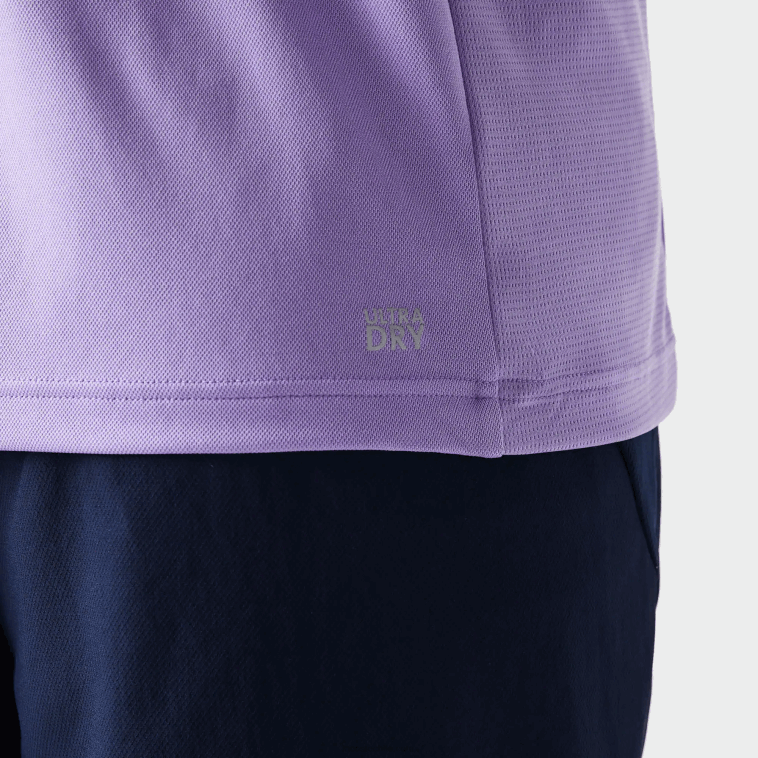 hombres Lacoste morado azul marino 6gp polo deportivo de tenis de piqué ultra-dry termorregulador N6XZ2869