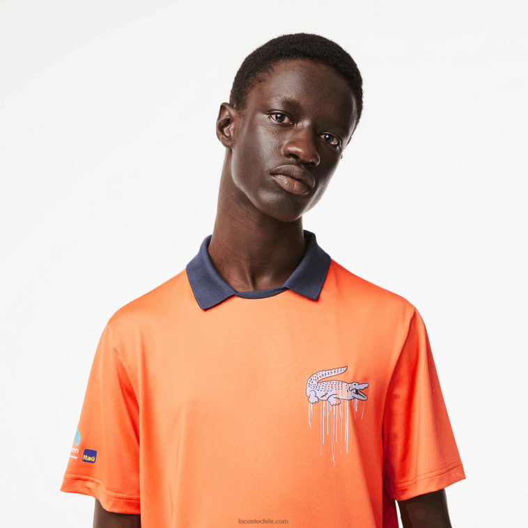 hombres Lacoste naranja 5qp polo sport miami edición abierta N6XZ2244