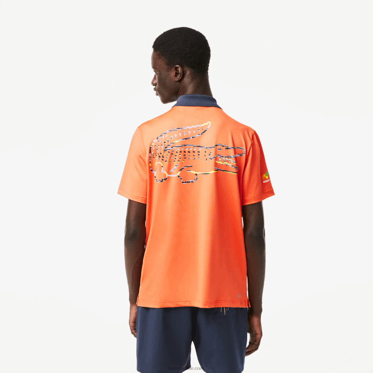 hombres Lacoste naranja 5qp polo sport miami edición abierta N6XZ2244