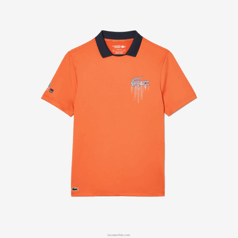 hombres Lacoste naranja 5qp polo sport miami edición abierta N6XZ2244