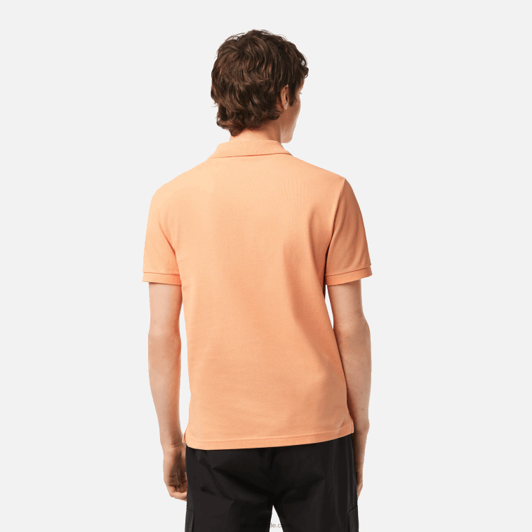 hombres Lacoste naranja claro heb polo original l.12.12 slim fit N6XZ2157