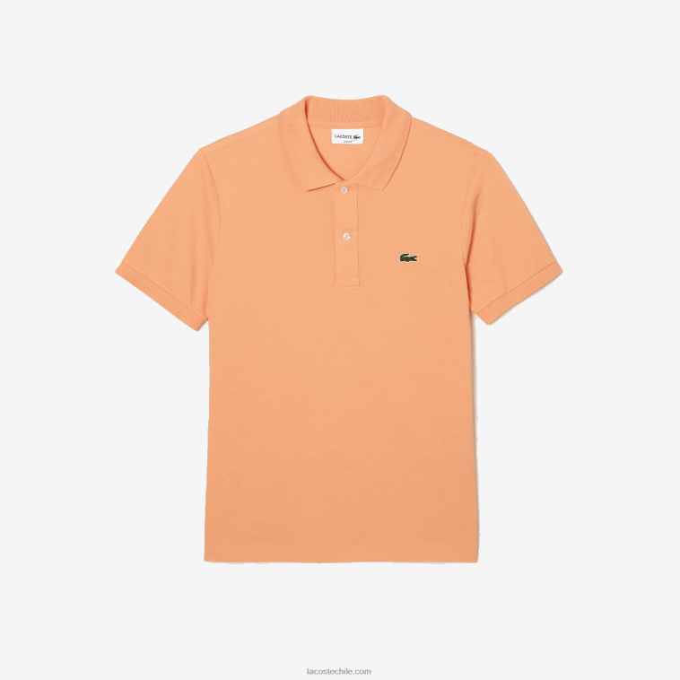 hombres Lacoste naranja claro heb polo original l.12.12 slim fit N6XZ2157
