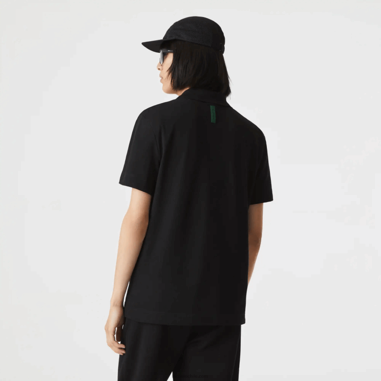 hombres Lacoste negro 031 Polo slim fit de piqué de algodón orgánico elástico N6XZ2598
