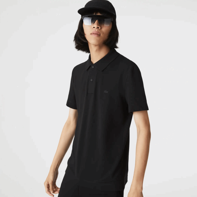 hombres Lacoste negro 031 Polo slim fit de piqué de algodón orgánico elástico N6XZ2598