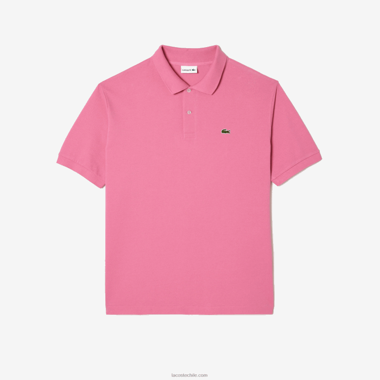 hombres Lacoste rosa 2r3 polo de algodón petit piqué - tallas grandes - grande N6XZ2168