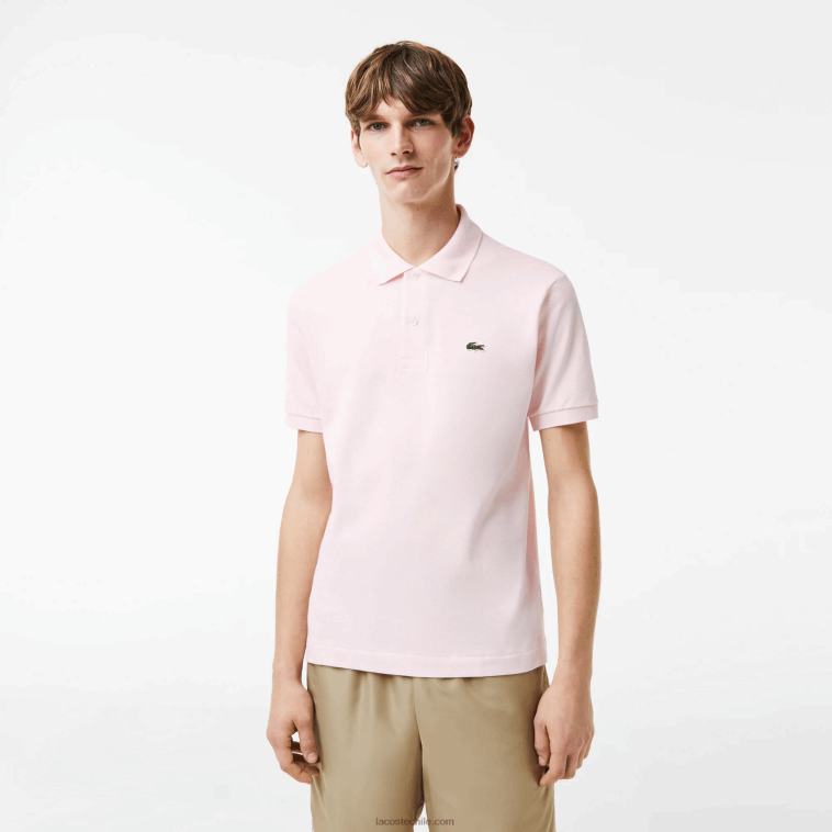 hombres Lacoste rosa claro t03 polo original l.12.12 N6XZ2703