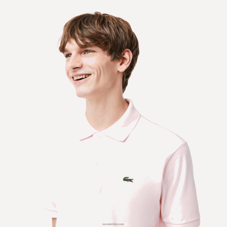 hombres Lacoste rosa claro t03 polo original l.12.12 N6XZ2703