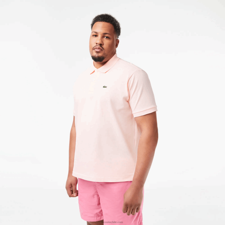 hombres Lacoste rosa claro t03 polo original l.12.12 N6XZ2703