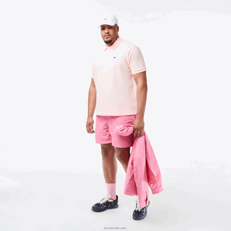 hombres Lacoste rosa claro t03 polo original l.12.12 N6XZ2703