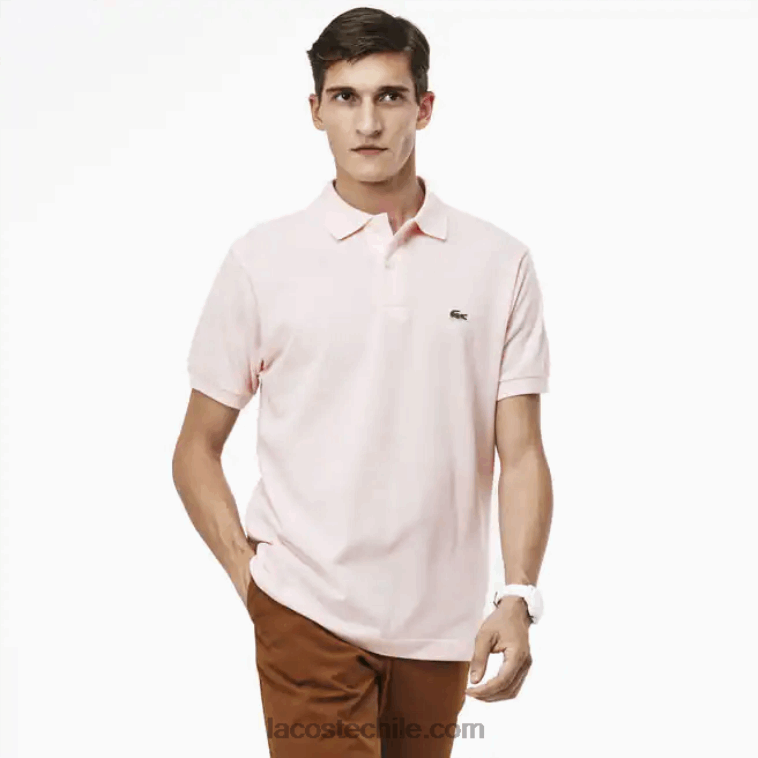 hombres Lacoste rosa claro t03 polo original l.12.12 N6XZ2703