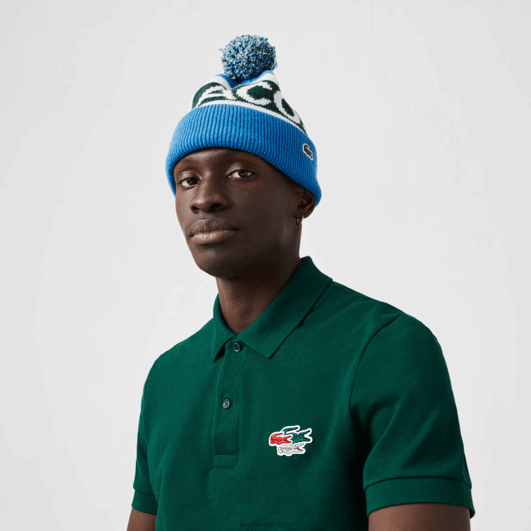 hombres Lacoste verde 3m2 polo regular fit de algodón orgánico con cocodrilos N6XZ2843