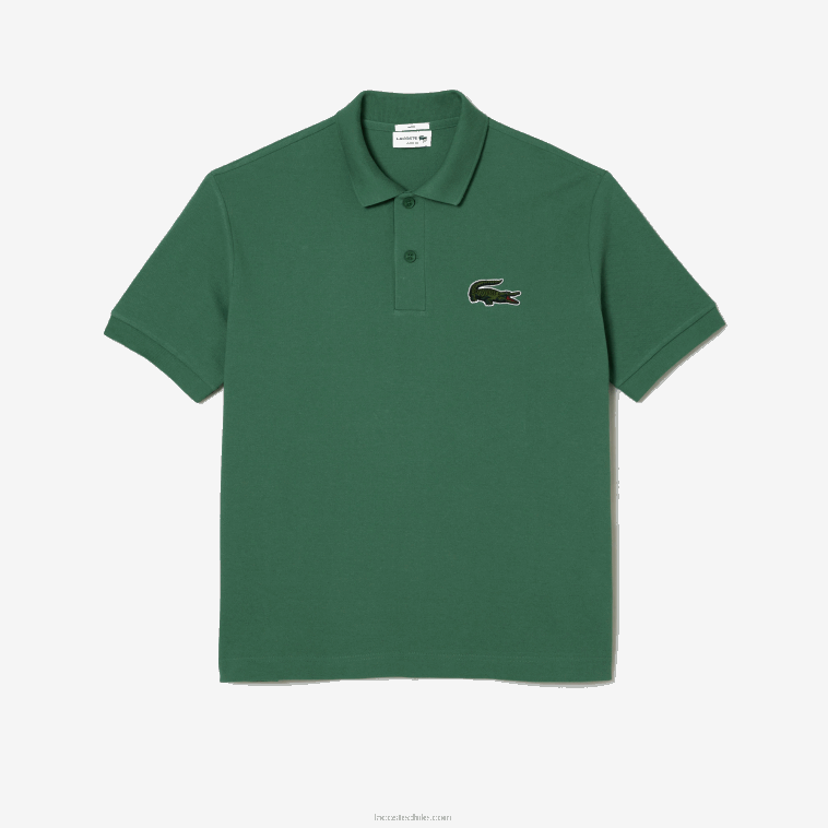 hombres Lacoste verde caqui kx5 polo holgado original l.12.12 N6XZ2229
