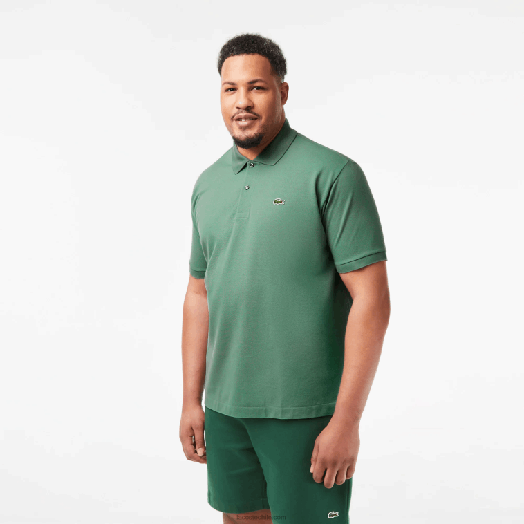 hombres Lacoste verde caqui kx5 polo original l.12.12 N6XZ258