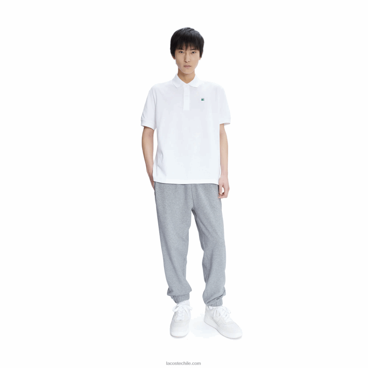 hombresblanco 001 lacoste x a.p.c. polo de petit piqué de algodón de corte holgado N6XZ2927