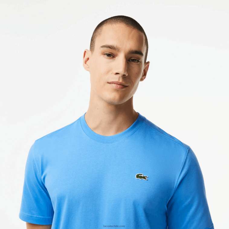 hombres Lacoste azul l99 camiseta deportiva transpirable N6XZ250