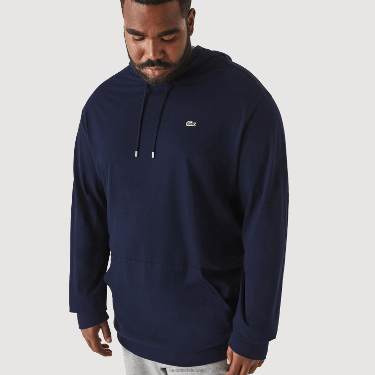 hombres Lacoste azul marino 166 camiseta con capucha xl N6XZ2781 hombres Lacoste azul marino 166 camiseta con capucha xl N6XZ2781
