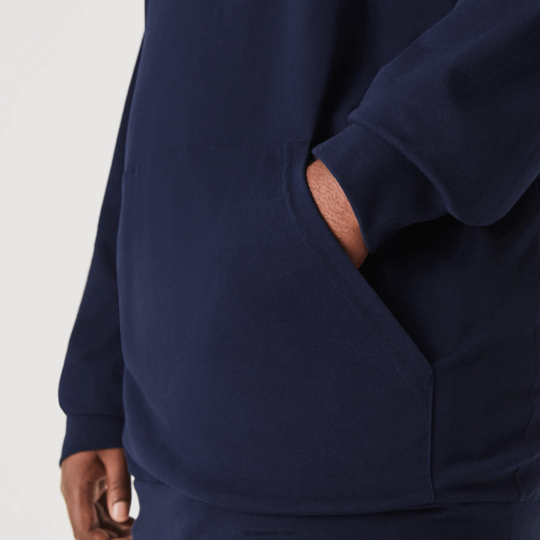 hombres Lacoste azul marino 166 camiseta con capucha xl N6XZ2781