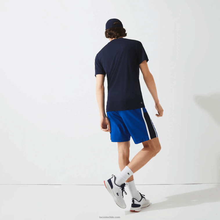hombres Lacoste azul marino 166 camiseta sport piqué transpirable N6XZ2670